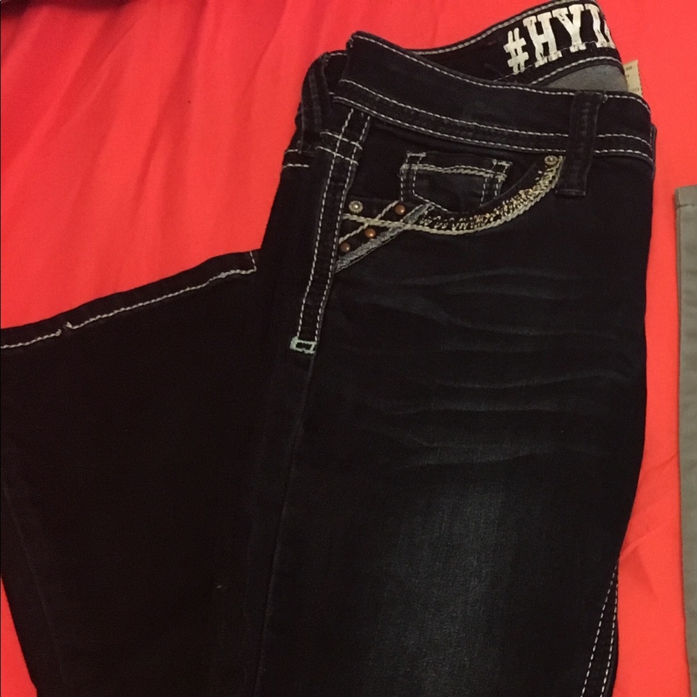 SOLD!!! Dark Wash Hydraulic Boot Cut Jeans